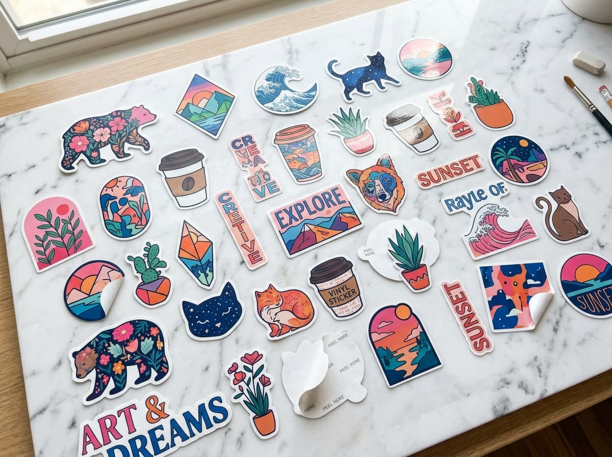 Custom Vinyl & Paper Stickers